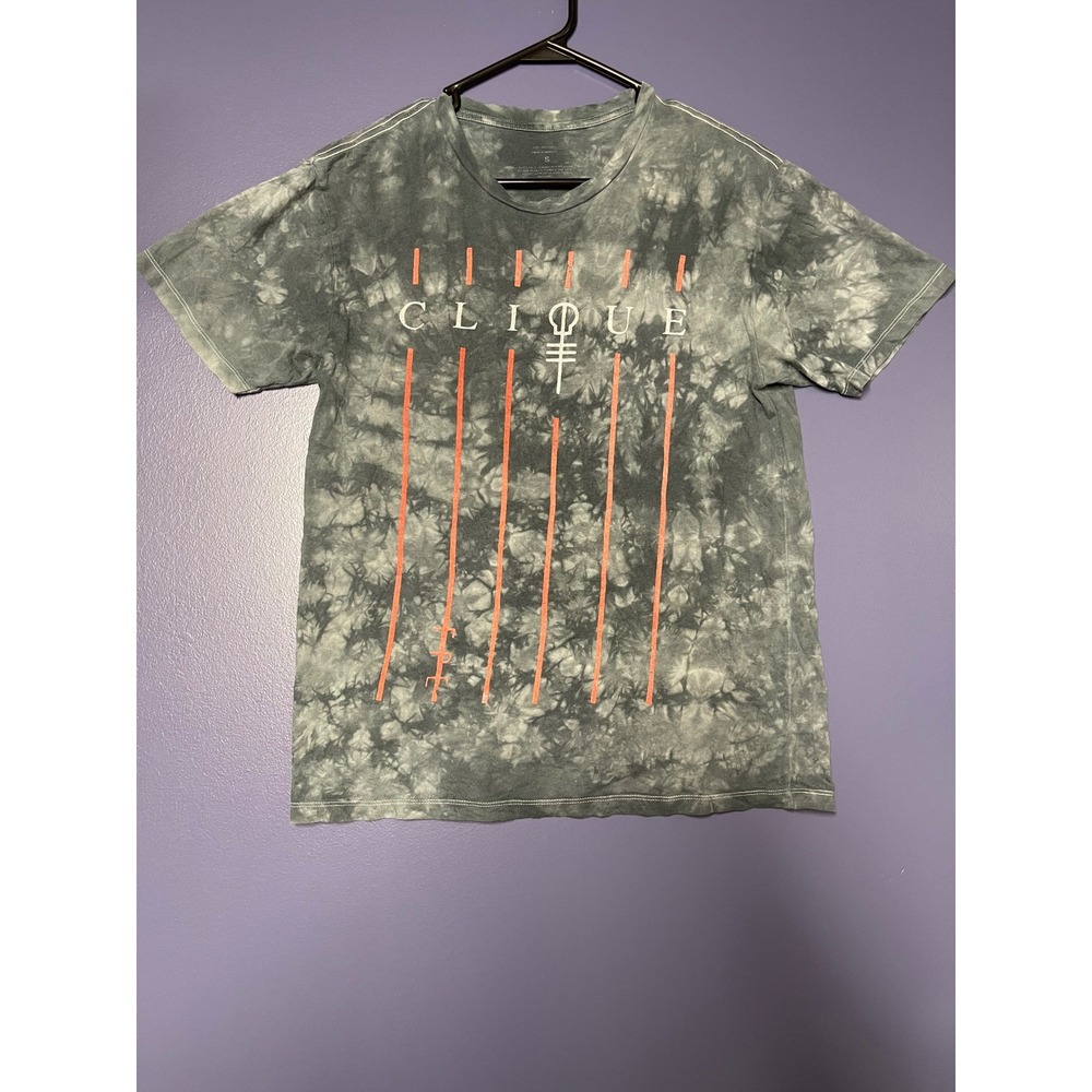 Twenty One Pilots Clique Tie Dye Graphic T-Shirt Gray Mens Small Rock Band Tee